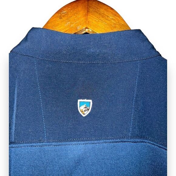 Navy Kühl Performance Shadow Polo Shirt Size M - Picture 9 of 9